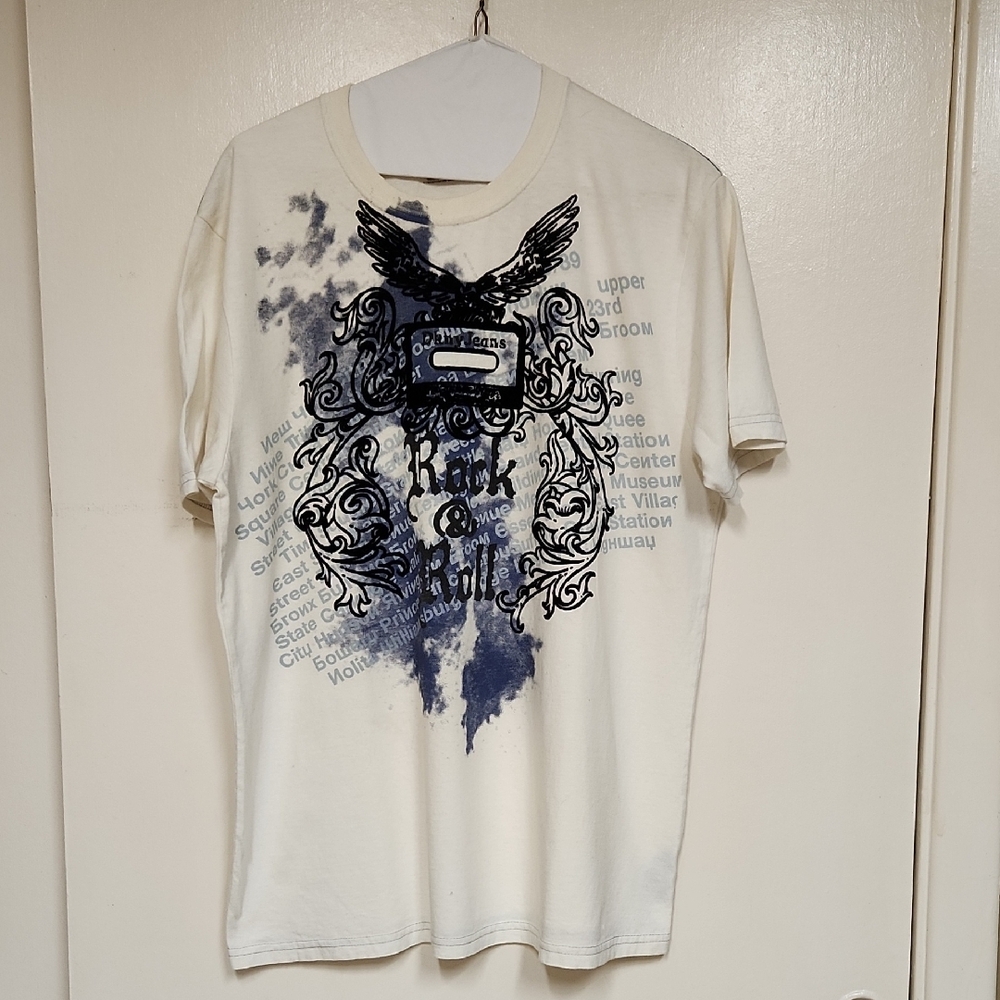 Rock & Roll Cream Graphic T-Shirt